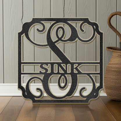 Classic Family Name Personalized Gifts - Custom Metal Sign