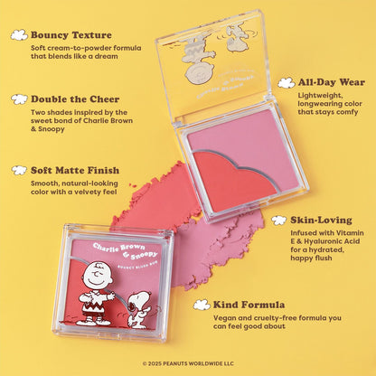 Peanuts 75th | Charlie Brown & Snoopy Bouncy Blush Duo
