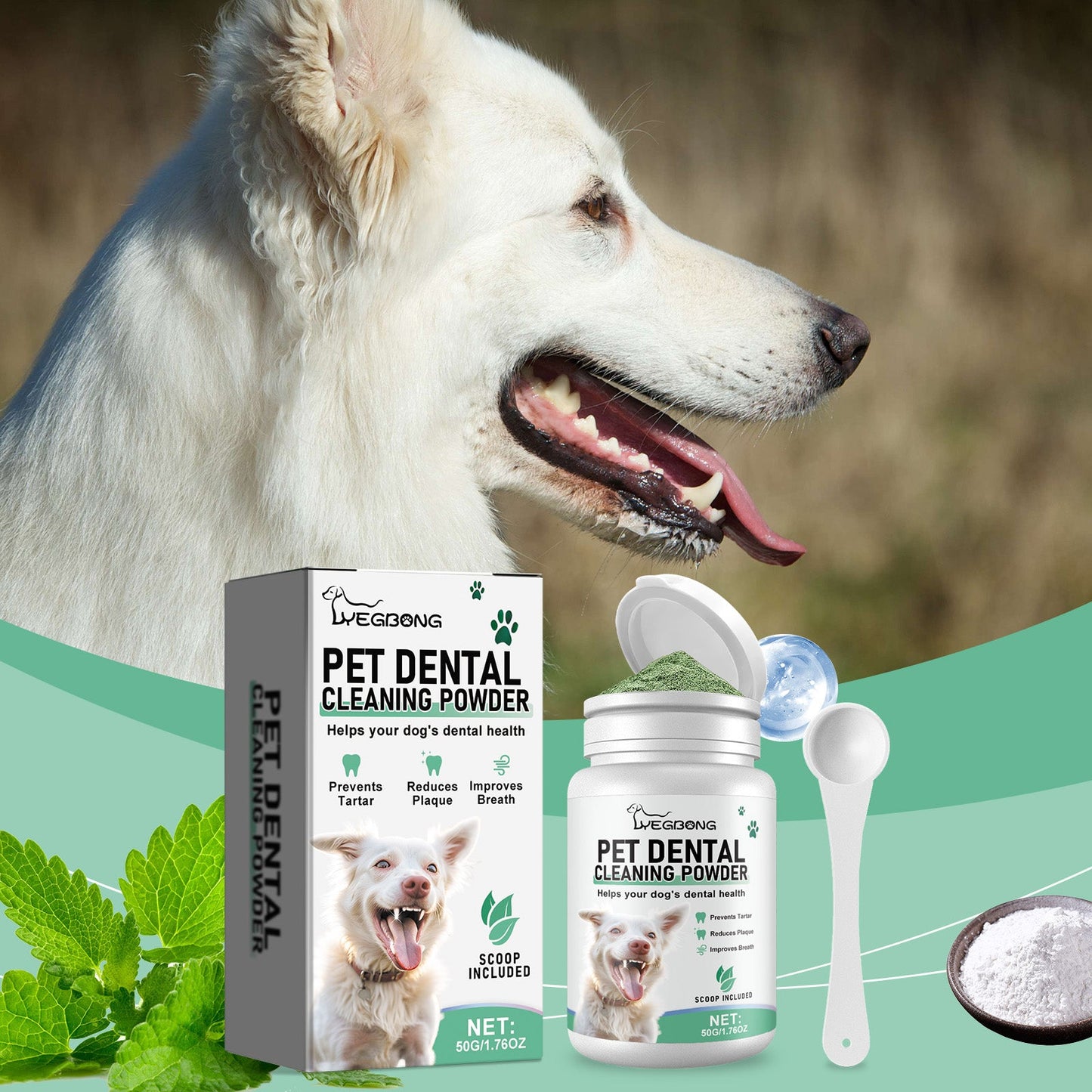 Dog Tooth Cleaning Powder