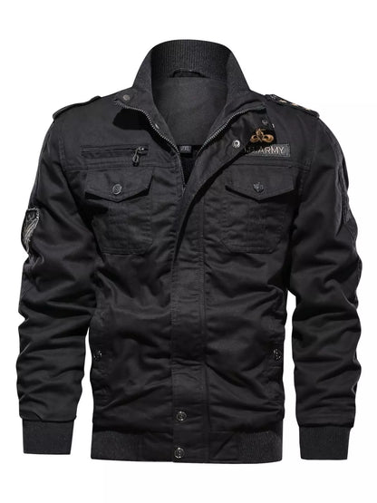 Men's Plus Size Zip Up Lightweight Bomber Jacket
