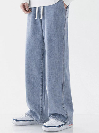 Men's Full Size Wide Leg Jeans Plus Size