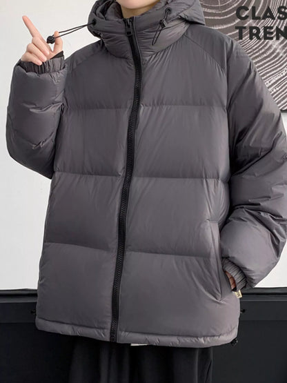 Men's Full Size Warm Padded Hooded Puffer Jacket Plus Size