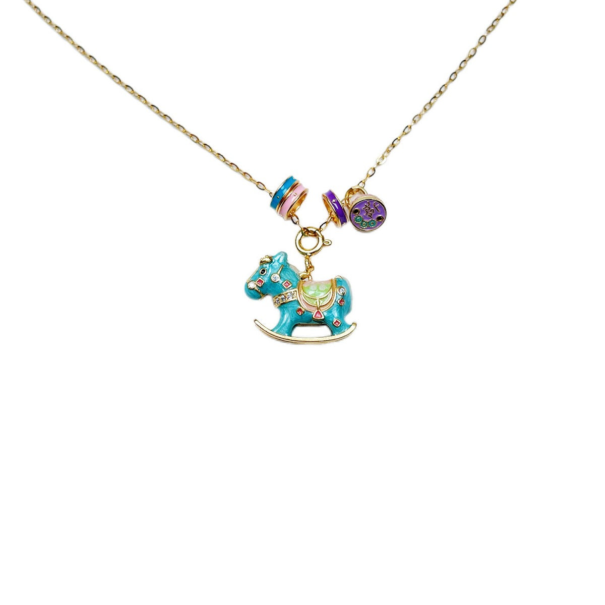 Rocking Horse Pendant Necklace