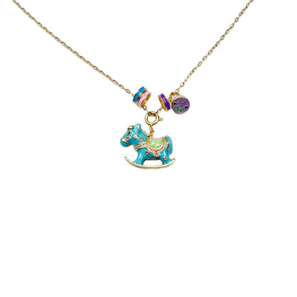Rocking Horse Pendant Necklace