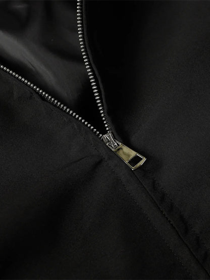 Men's Star Pattern Zip-Up Jacket