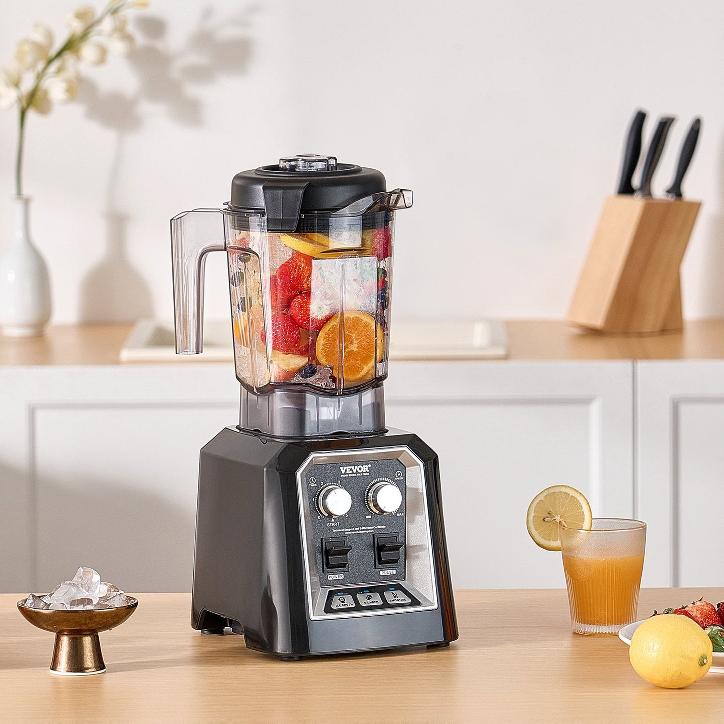 68 Oz 1400W Blender For Smoothies Food Processing Blender For Kitchen