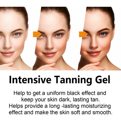 EELHOE Intensive Tanning Gel, Beach Tanning Wheat Tan Is Light And Non-Greasy