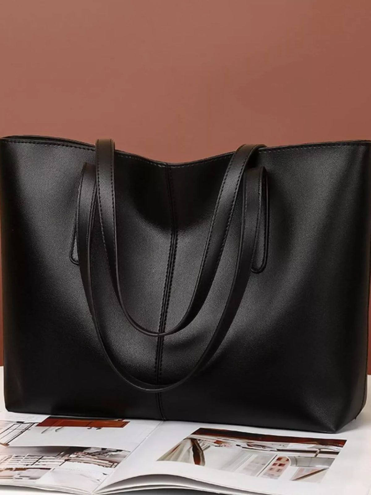 PU Leather Tote Bag