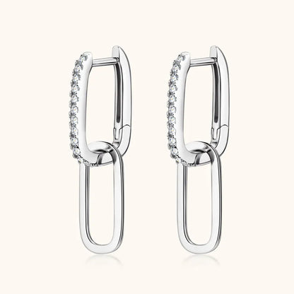 925 Sterling Silver Moissanite Earrings