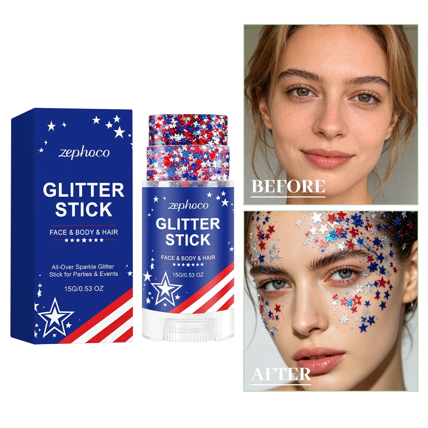Star Glitter Makeup Stick 15g