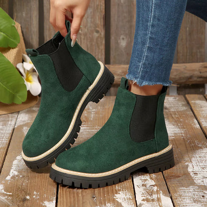 Round Toe Ankle Boots