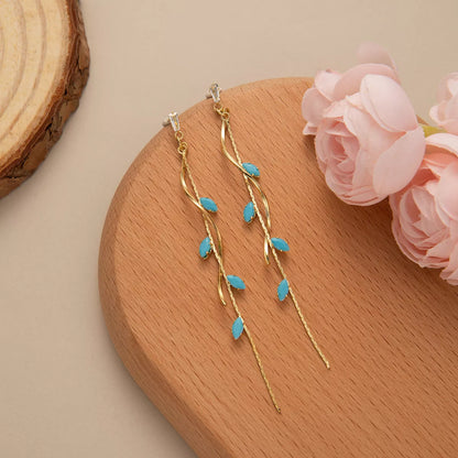 18K Gold-Plated Chain Drop Earrings