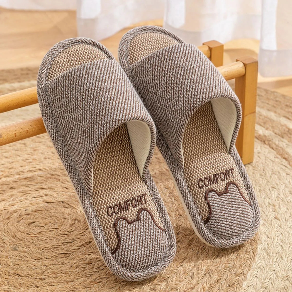 Open Toe Flats Slippers