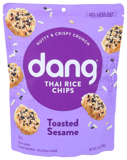 Dang Thai Toasted Sesame Rice Chips (Pack of 12) 3.5 Oz