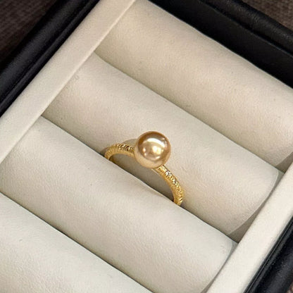 18K Gold-Plated Pearl Ring