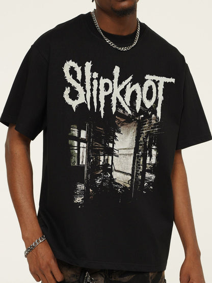 Men's Graphic Round Neck Short Sleeve T-Shirt