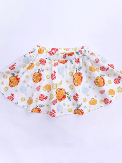 Children's First Thanksgiving Top and Skirt Outfit Set