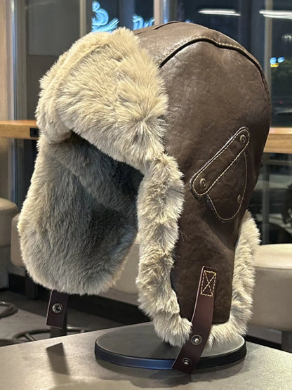 Warm Fuzzy Ear Flap Hat