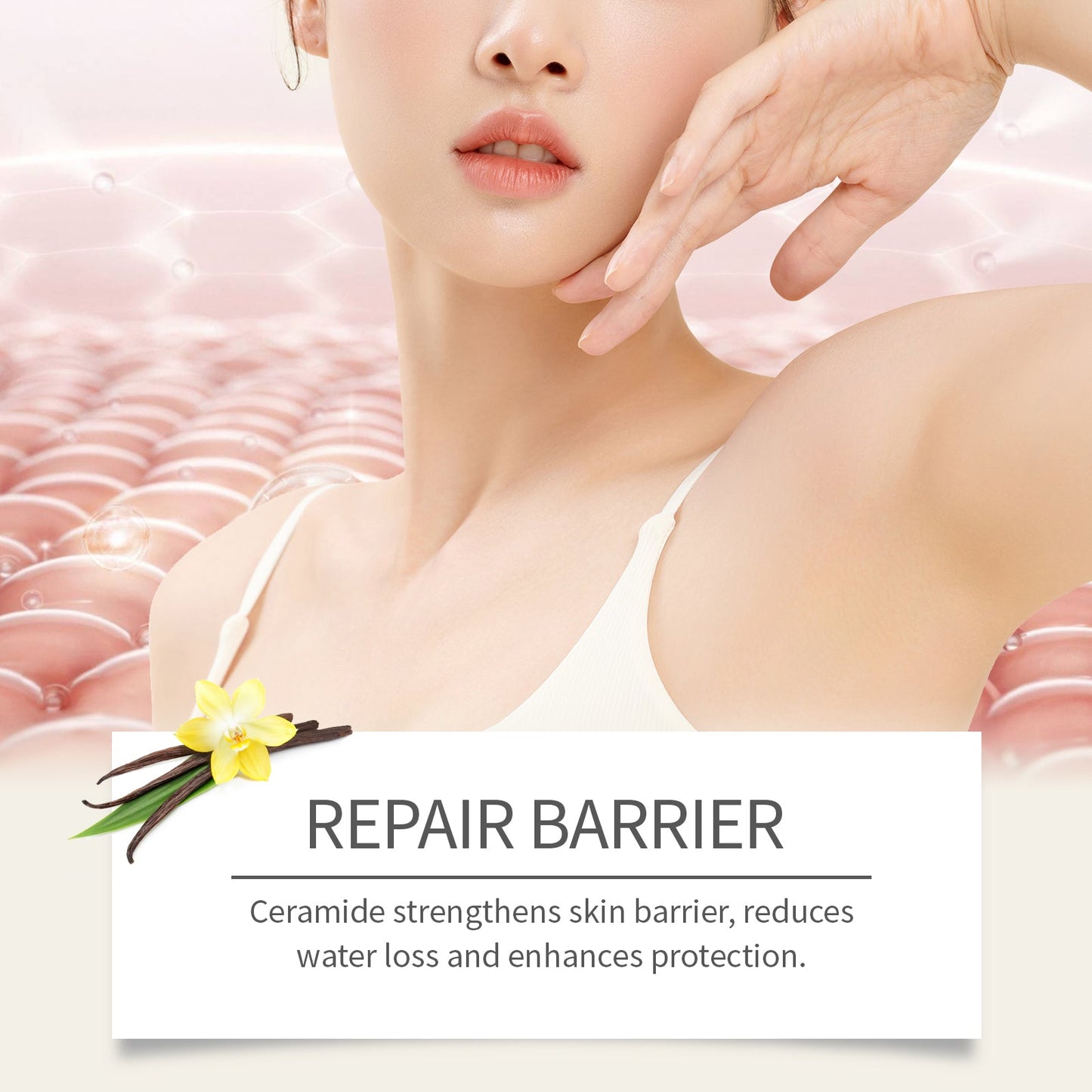 OUHOE Sweet Moisturizing Fragrance Body Lotion, Natural Fragrance Around Delicate, Soft Touch Moisturizing Without Sticky