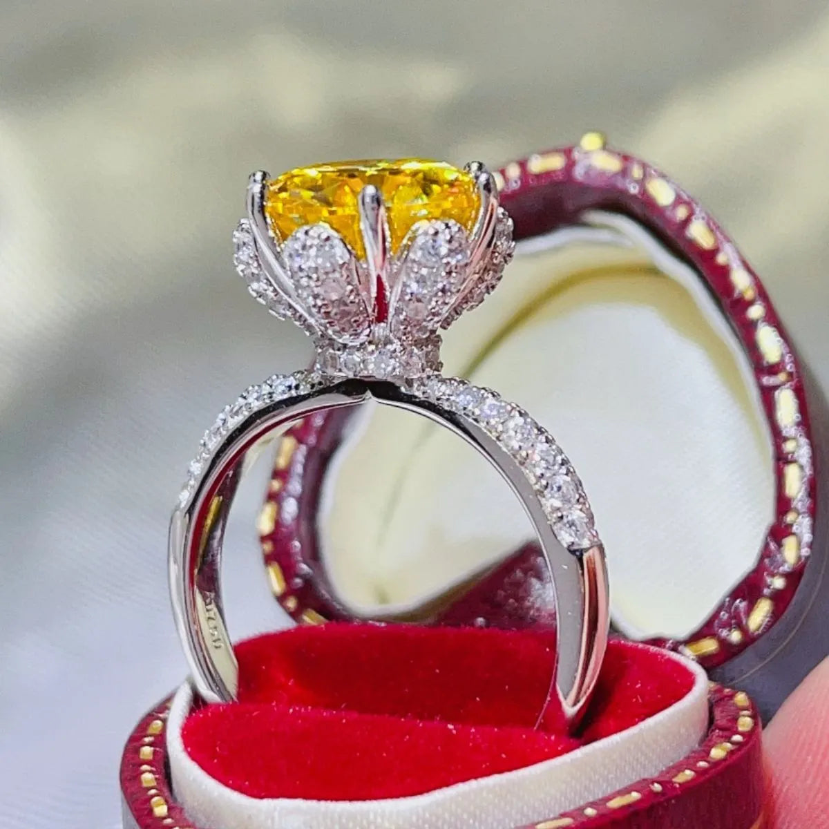 5 Carat Moissanite 925 Sterling Silver Ring