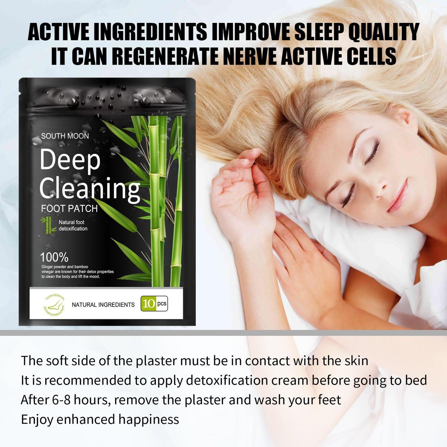 Nanyue Natural Herbal Sleep Aid To Relieve Physical And Mental Stress Foot Massage Foot Patch