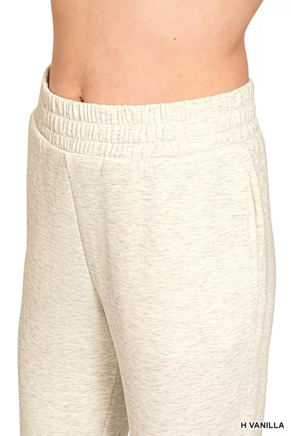 Zenana Scuba Capri Sweatpants with Pocket
