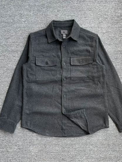 Men's Button Up Long Sleeve Shacket