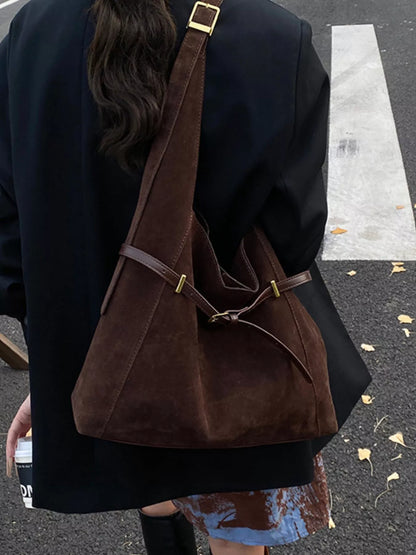 Buckle Adjustable Strap Shoulder Bag