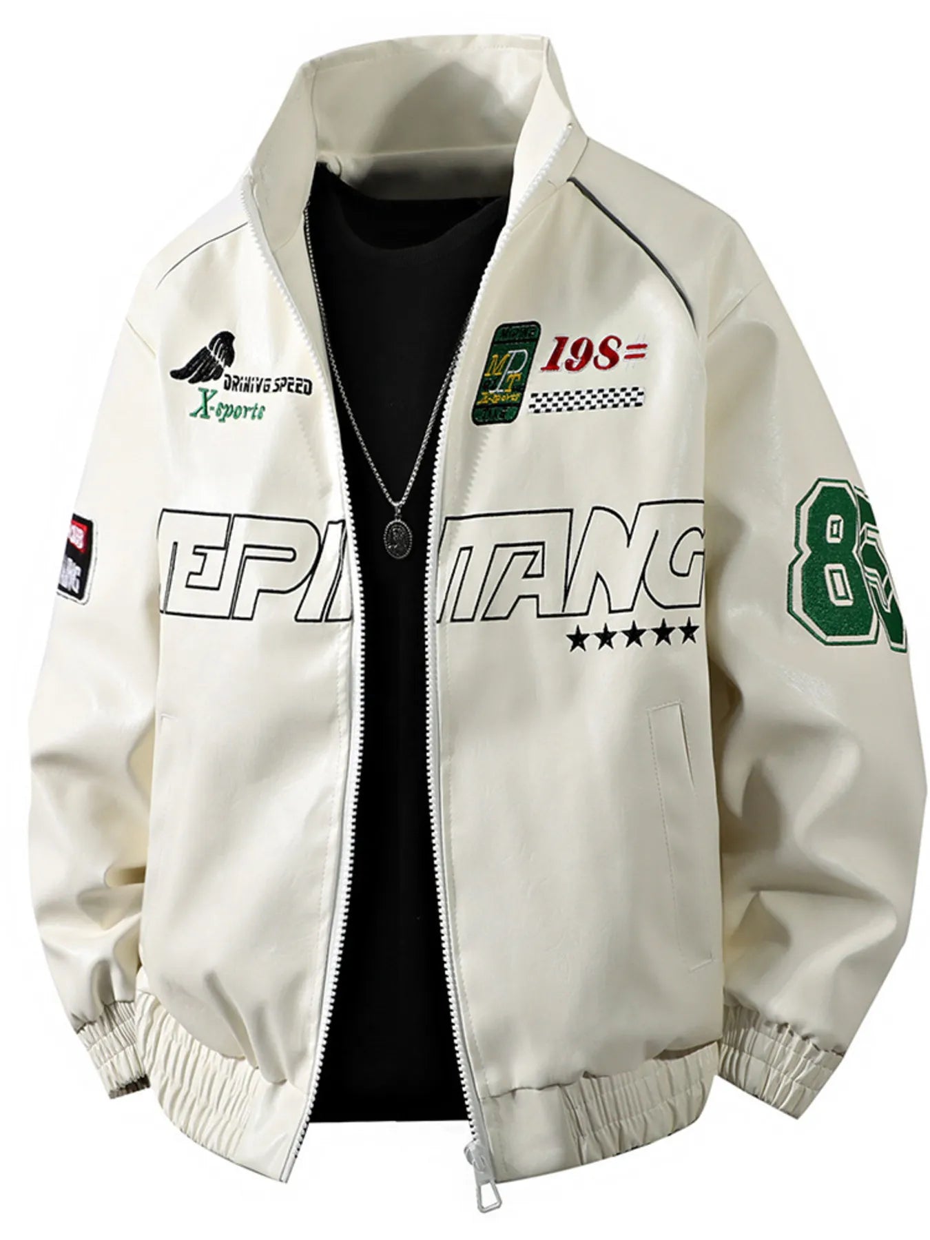 Men's Plus Size Zip Up Long Sleeve Jacket