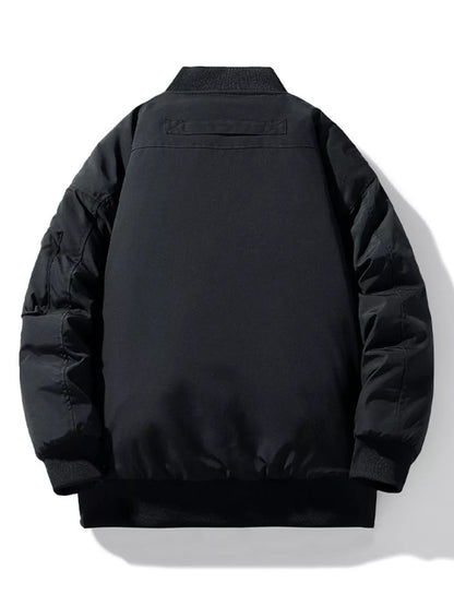 Men's Plus Size Casual Lightweight Padded Bomber Jacket