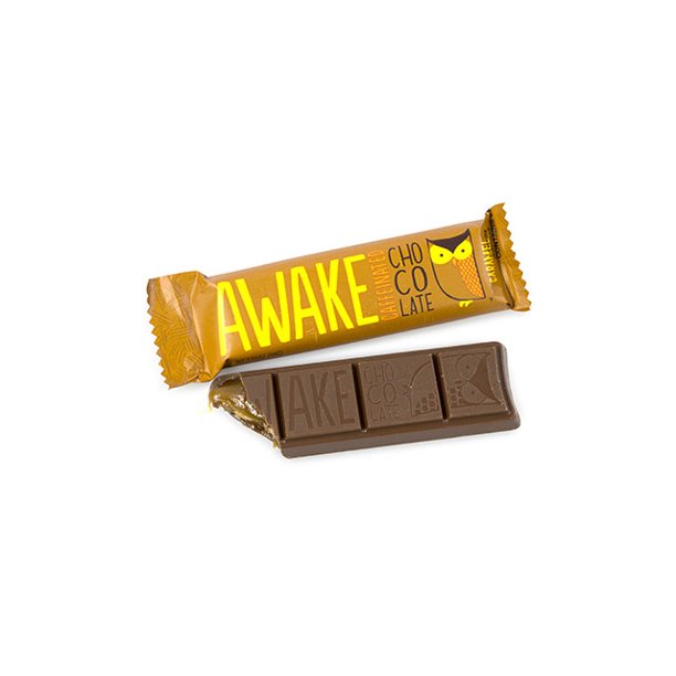 Awake Chocolate - Bar Caffine Chocolate Caramel - Case Of 12-1.55 Oz