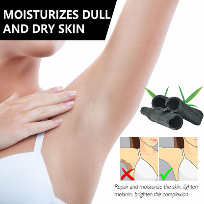 OUHOE Bamboo Charcoal Black Prickly Skin Soap, Bamboo Charcoal Brightening Skin Whitening Body Cleansing Soap