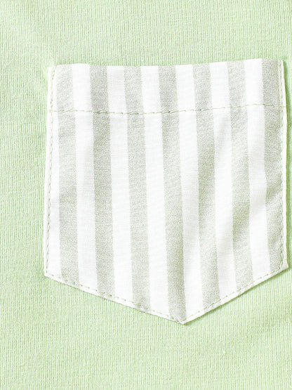 Children's Striped Pocket Tee and Shorts Set