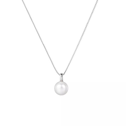 925 Sterling Silver Pearl Necklace
