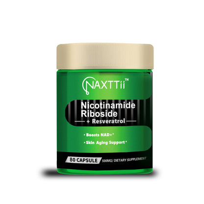 NAD Cellular Renewal Capsules 80 Capsules 2 Month Cellular Revitalization Cycle Triple Defense For Skin Elasticity Cognitive Boost Immune Resilience