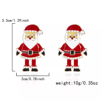 Christmas Santa Claus Stud Earrings