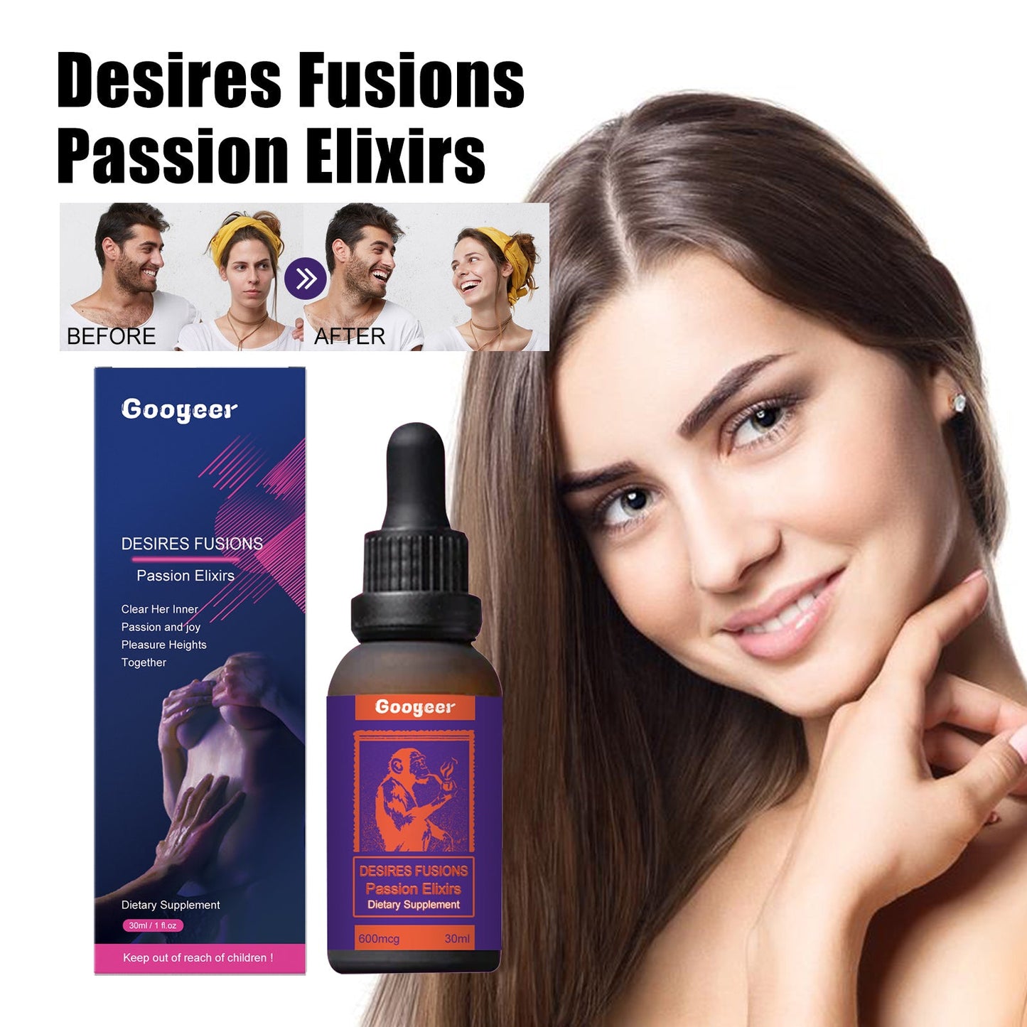 Women Vitality Support Drops,Natural Shilajit & Ginseng Extract Elixir For Mood, Stress Relief & Intimate Wellness