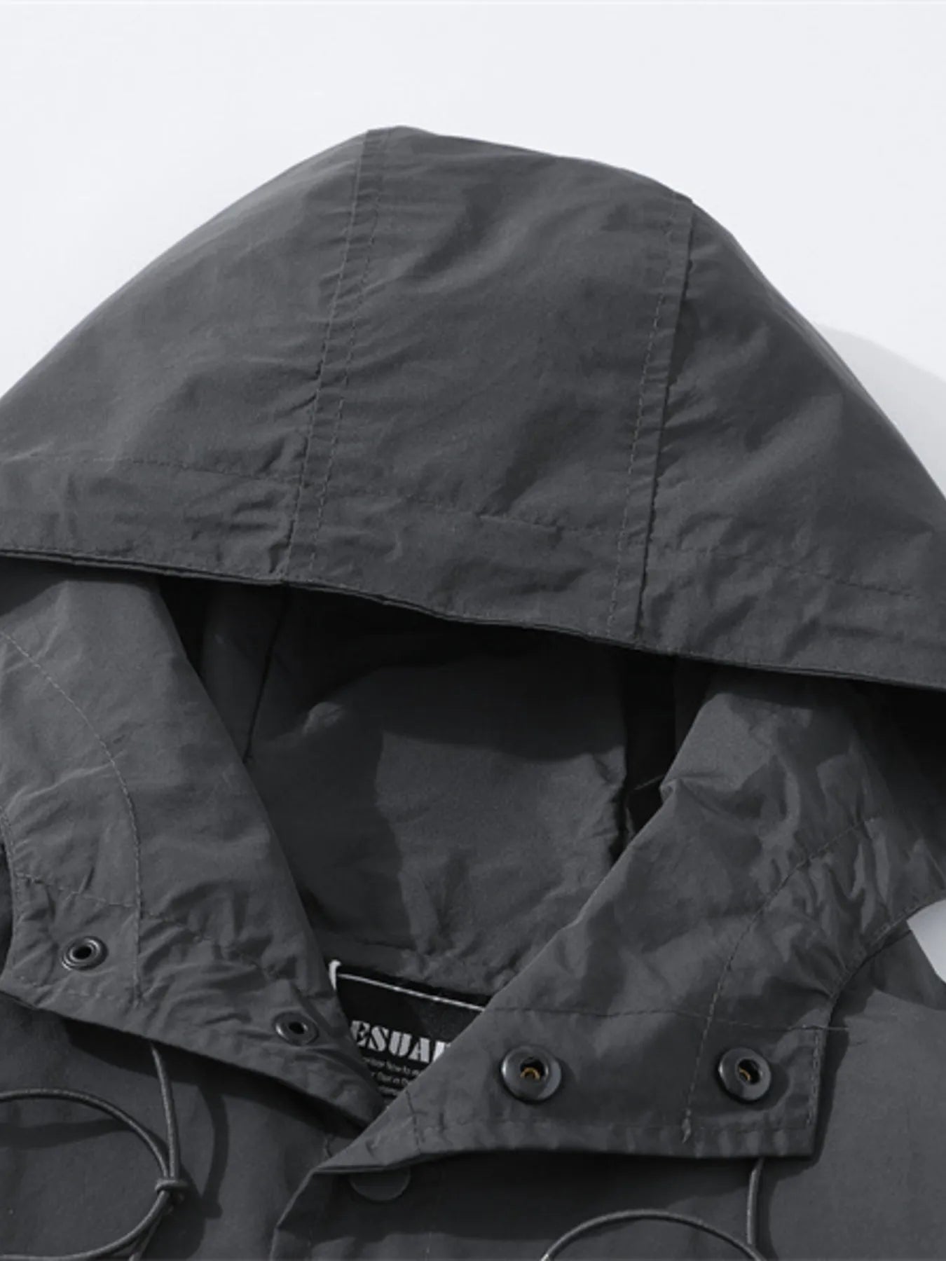 Men's Drawstring Long Sleeve Hooded Jacket