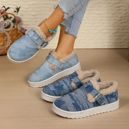 Round Toe Platform Ankle Boots