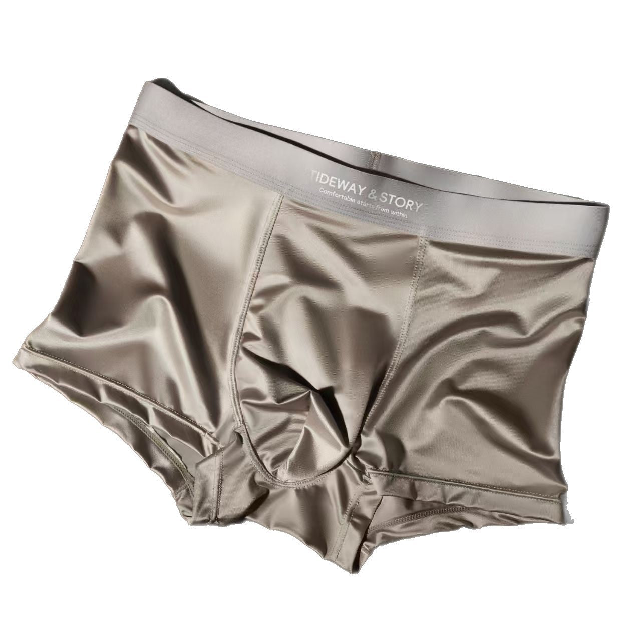 Ice Silk Mens Underwear Light Luxury Satin Boxers