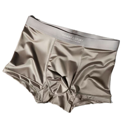 Ice Silk Mens Underwear Light Luxury Satin Boxers