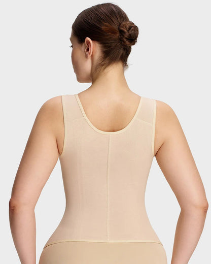 Double-Layer Tummy Control Waist Shaper Girdle With Bra
