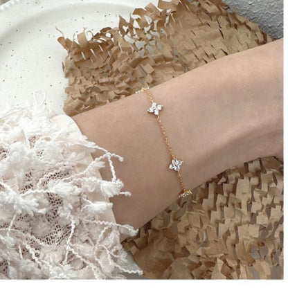 Four-Leaf Clover Charm Bracelet