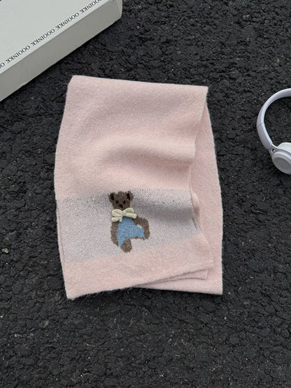 Bear Knitted Scarf