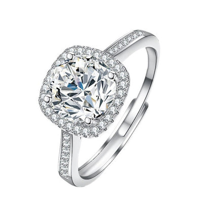 1 Carat Moissanite 925 Sterling Silver Ring