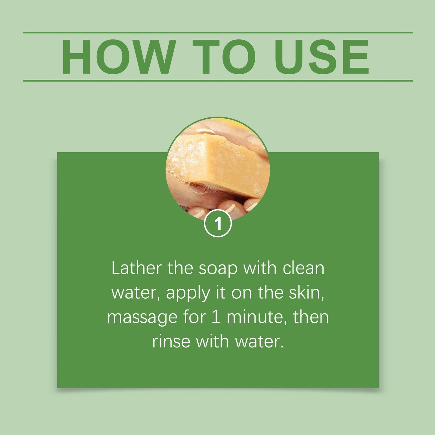OUHOE Mint Lemon Solid Soap Gently Cleanses The Body And Moisturizes The Skin With Hand-Made Essential Oil Nourishing Bath Soap