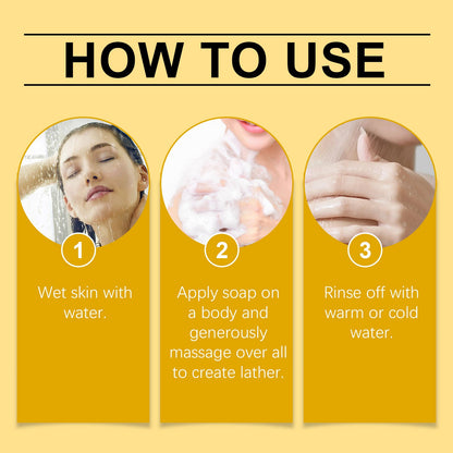 OUHOE Herbal Lemon Bath Soap Gently Cleanses Smooth Body And Skin With Refreshing Oil-Controlling Cleansing Soap