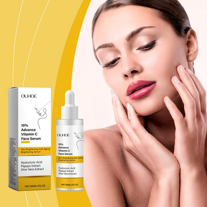 OUHOE Vitamin C Facial Essence, Hydrating And Moisturizing Facial Care, Soft And Smooth Improve Skin Moisturizing Essence