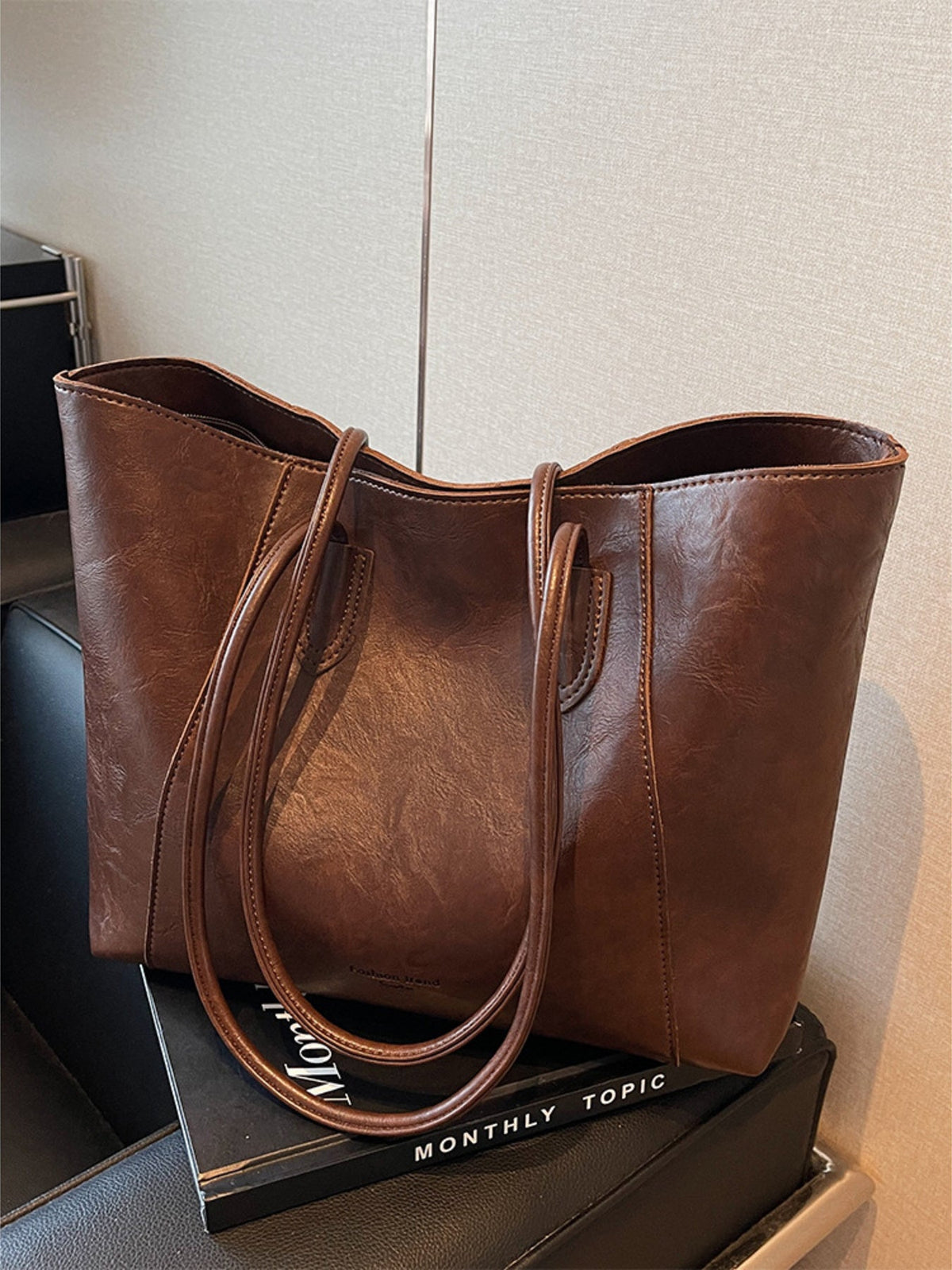 Classic Leather Tote Bag
