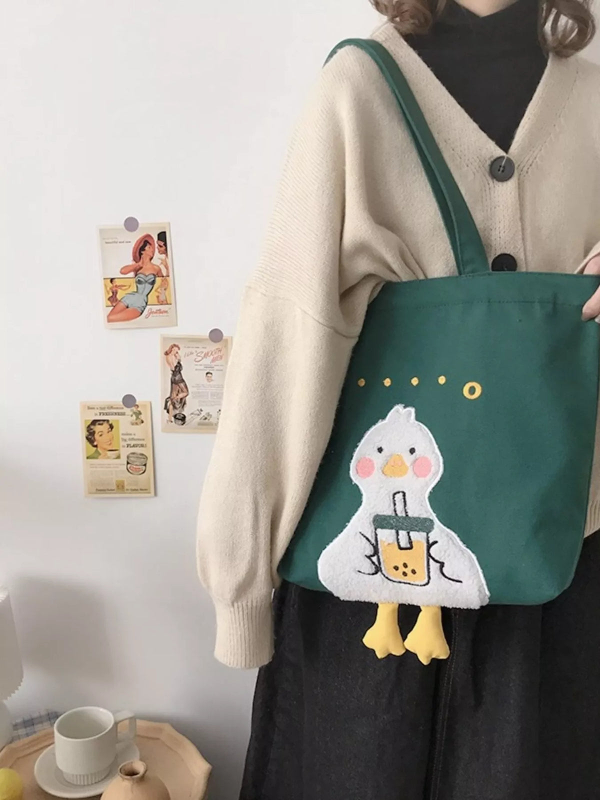 Duck Canvas Tote Bag